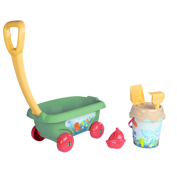 Chariot de plage avec accessoires - Smoby Life