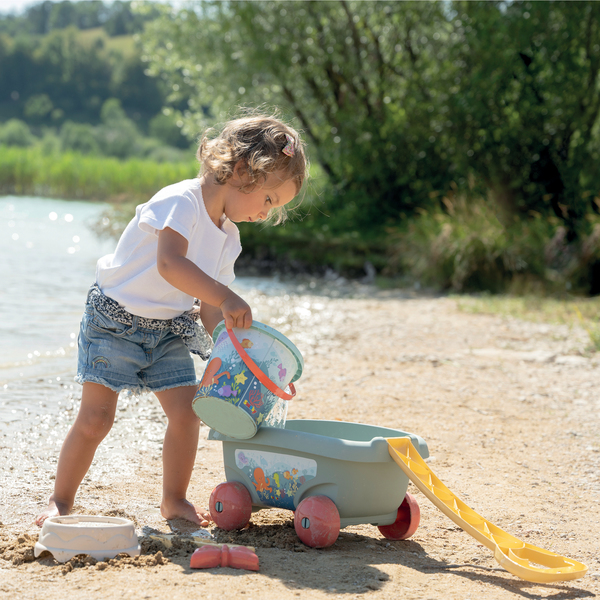 Chariot de plage avec accessoires - Smoby Life