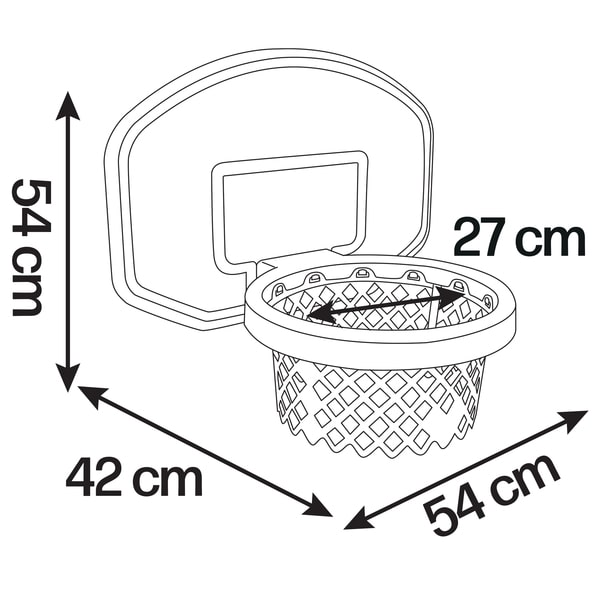 Panier de basket pour toboggan en plastique Smoby