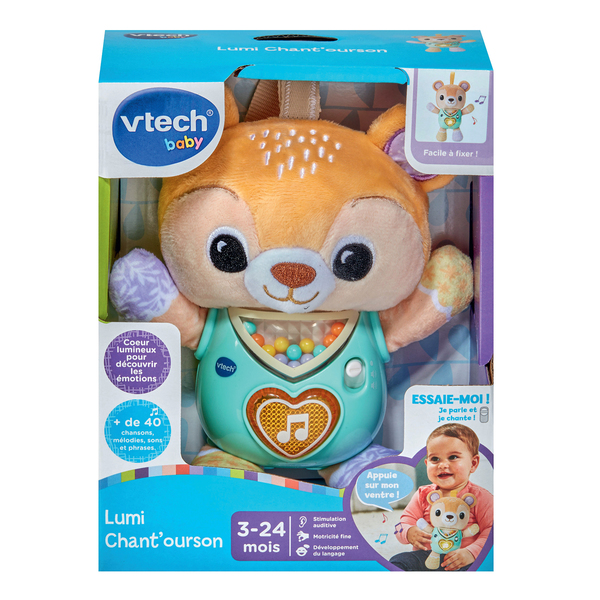 Peluche musicale Lumi chant ourson 