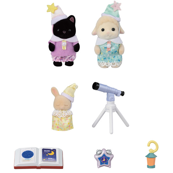 Sylvanian Families - 5750 - Le trio bébés pyjama party