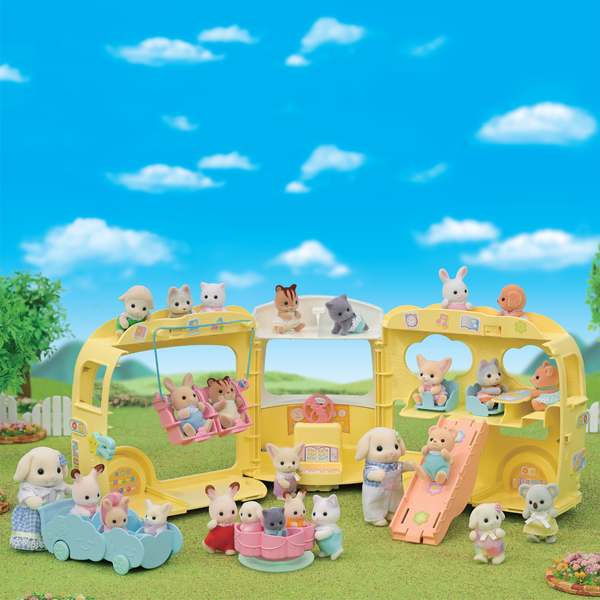 Sylvanian Families - 5744 - Bus et sa cour de récréation