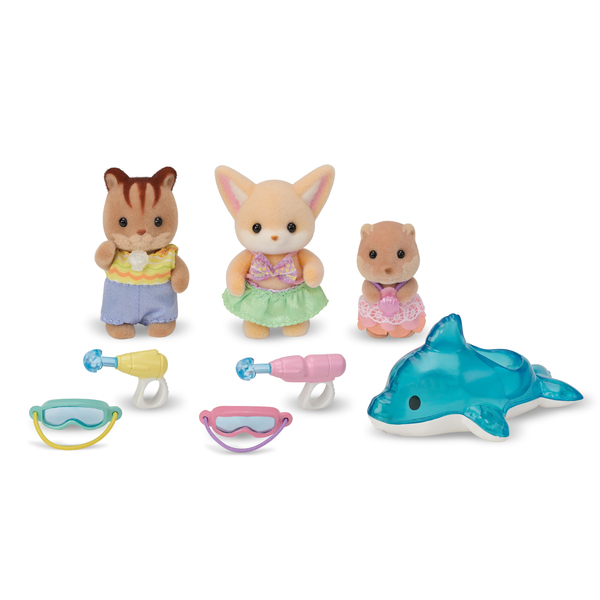 Sylvanian Families - 5749 - Le trio bébés à la piscine 