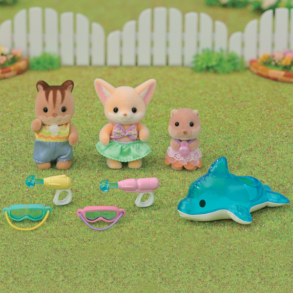 Sylvanian Families - 5749 - Le trio bébés à la piscine 