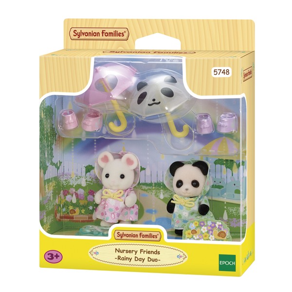 Sylvanian Families 5748 Duo bebes en habits de pluie Sylvanian Families King Jouet Figurines Sylvanian Families