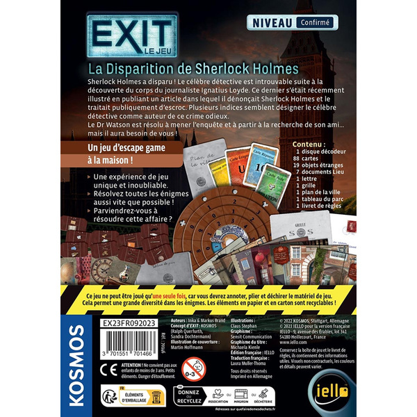 EXIT - La Disparition de Sherlock Holmes