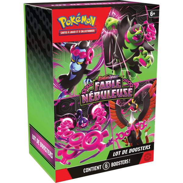 Coffret Pokémon 6 boosters - Fable Nébuleuse - Écarlate et Violet 6.5