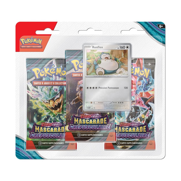 Packs 3 Boosters Pokémon - Mascarade Crépusculaire - Écarlate et Violet 6