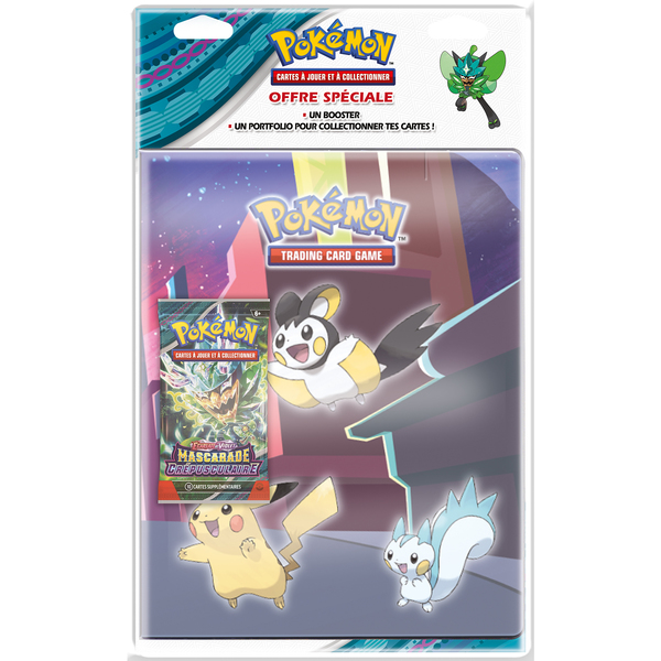 Cahier et booster Pokémon . - Mascarade Crépusculaire - Écarlate et Violet 6