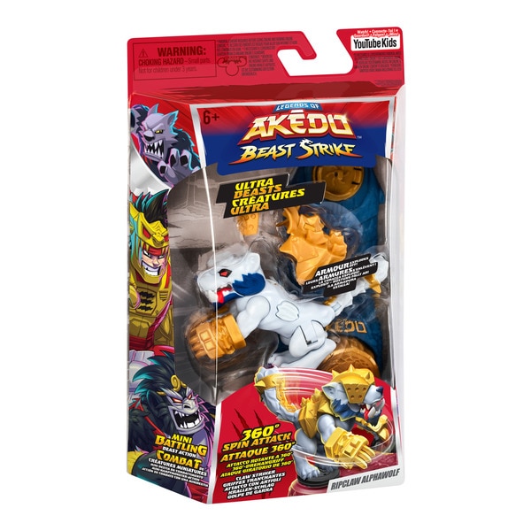 Akedo Beast Strike - Figurine Ultra Ripclaw Alphawolf