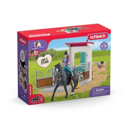 Box pour chevaux avec figurines Lisa et Storm