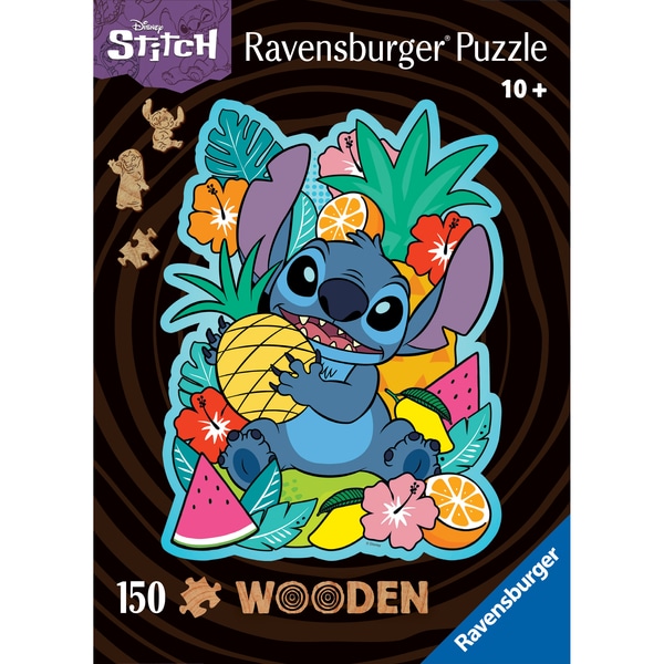 Puzzle en bois 150 pièces forme Stitch 