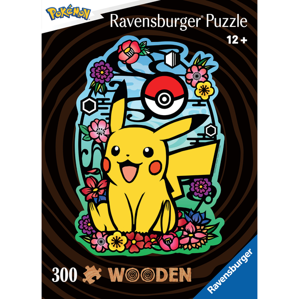 Puzzle en bois 300 pièces forme Pikachu