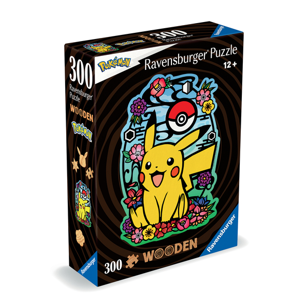 Puzzle en bois 300 pièces forme Pikachu