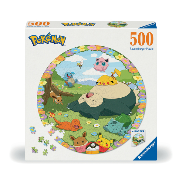 Puzzle rond 500 pièces Pokémon 