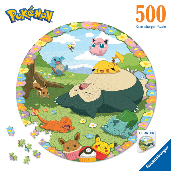 Puzzle rond 500 pièces Pokémon 