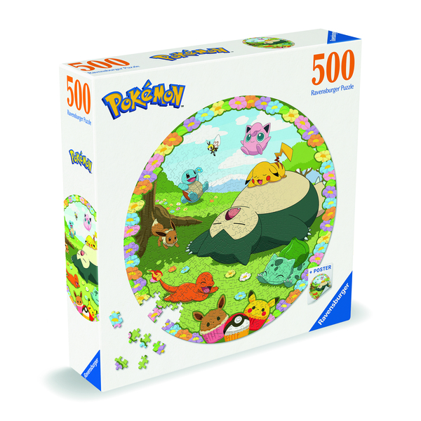 Puzzle rond 500 pièces Pokémon 