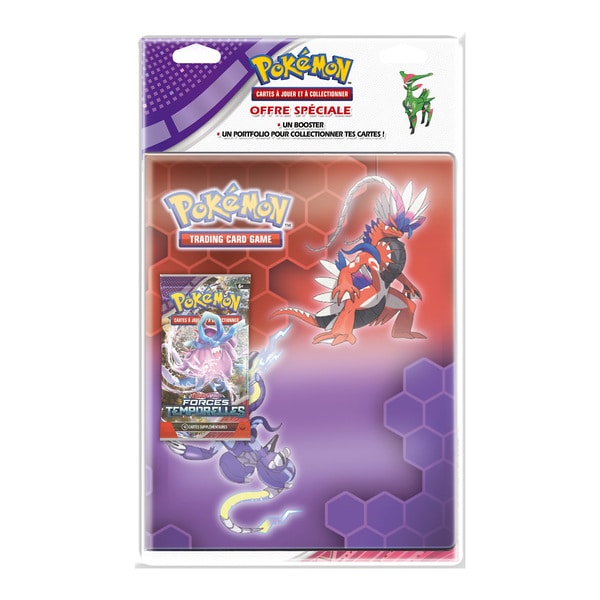 Cahier Pokémon et booster - Forces Temporelles - Écarlate et Violet 5
