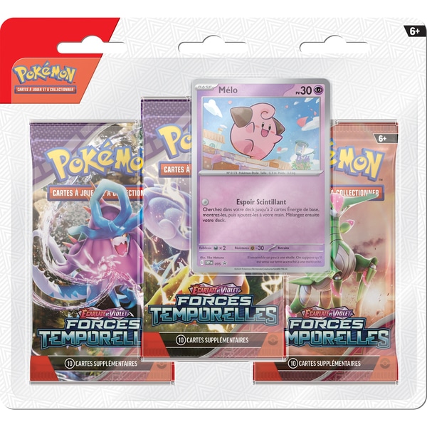 Packs 3 Boosters Pokémon - Forces Temporelles - Écarlate et Violet 5