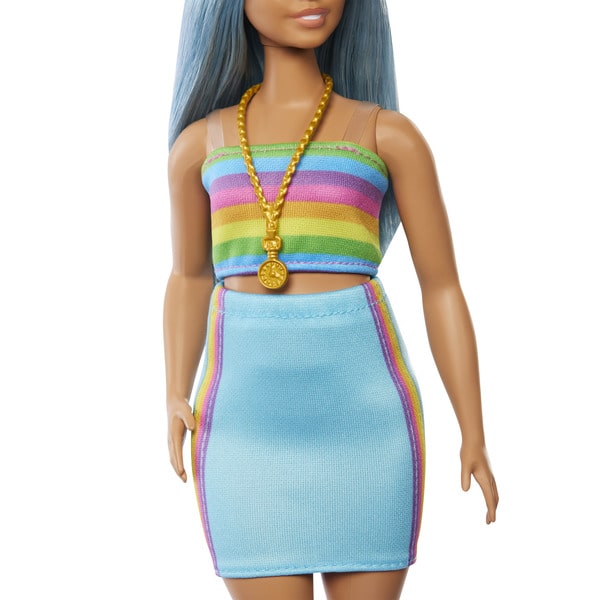 Poupée Barbie Fashionista Arc-En-Ciel - 65 ans 