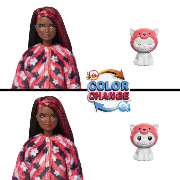 Poupée Barbie Cutie Reveal Chat Panda Roux