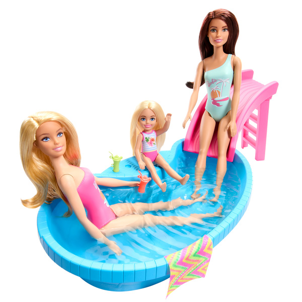 Coffret poupée Barbie et sa piscine