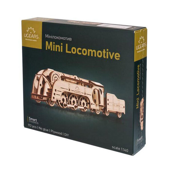 Mini maquette 3D locomotive et wagon à charbon