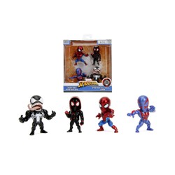 Coffret 4 figurines Spiderman en métal 6 cm