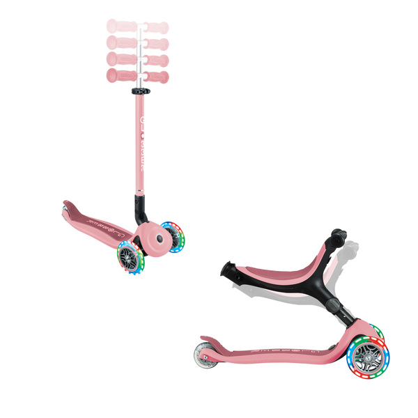 Trottinette Go-Up Active Lights rose pastel