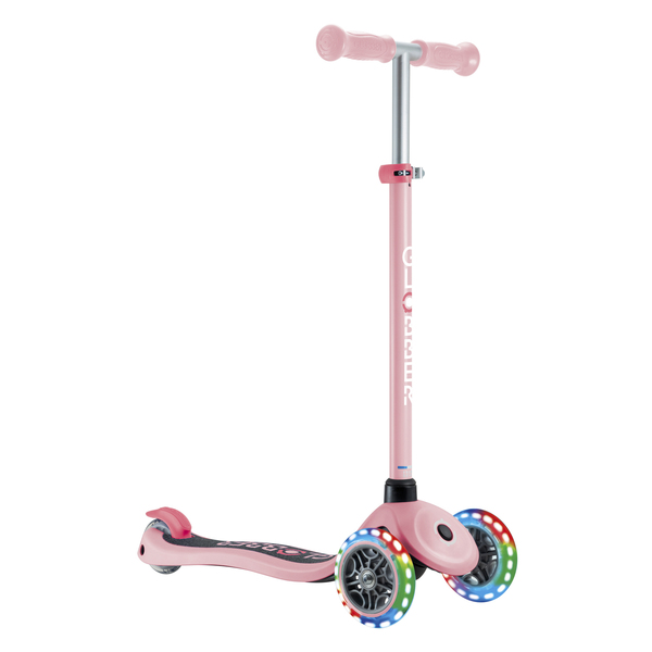 Trottinette 3 roues Primo Lights rose pastel