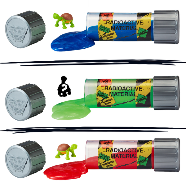 Tube avec gel gluant et mini figurine surprise Tortues Ninja