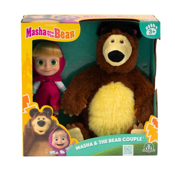 Coffret poupée Masha et peluche Ours Michka 12 et 20cm