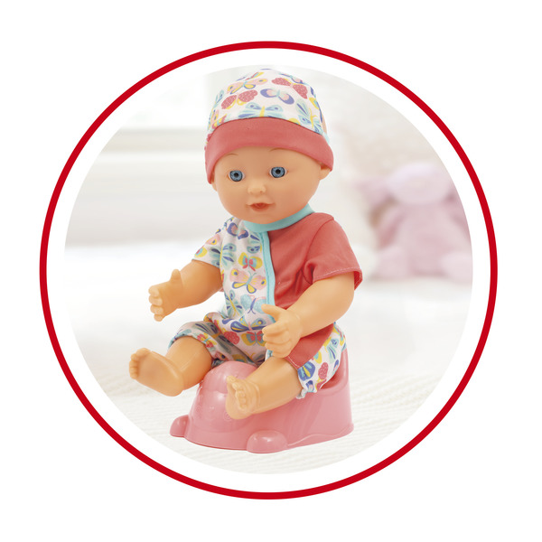 Poupon Lucy fait pipi 30 cm avec accessoires
