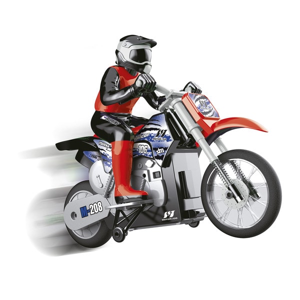 Moto-cross télécommandée 25 cm