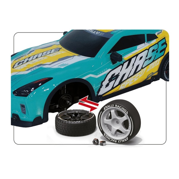 Voiture de course drift télécommandé avec lumières 29 cm