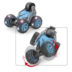Voiture télécommandée 360° 5 roues 18 cm avec lumières