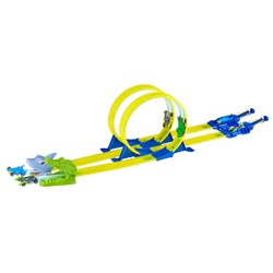 Circuit looping Croc Attack avec 3 voitures - Beast Machines