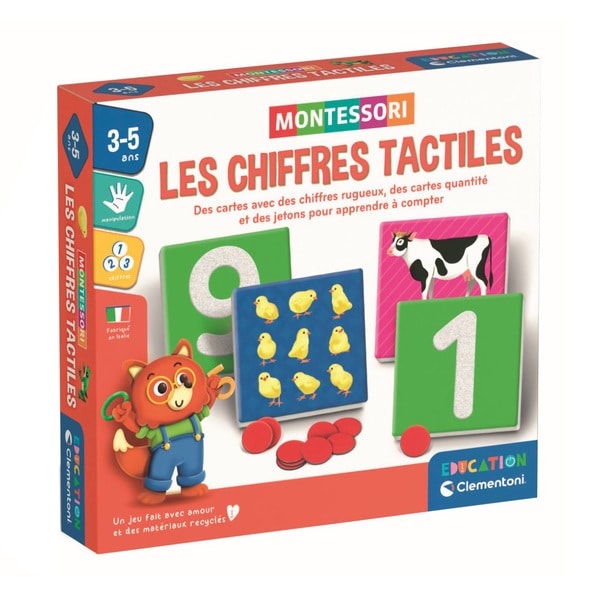 Les chiffres tactiles - Montessori