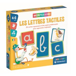 Jeu éducatif Les lettres tactiles - Montessori