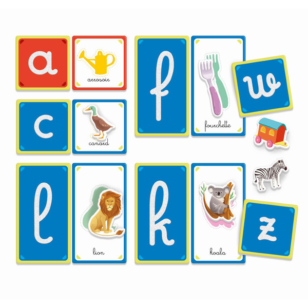 Jeu éducatif Les lettres tactiles - Montessori