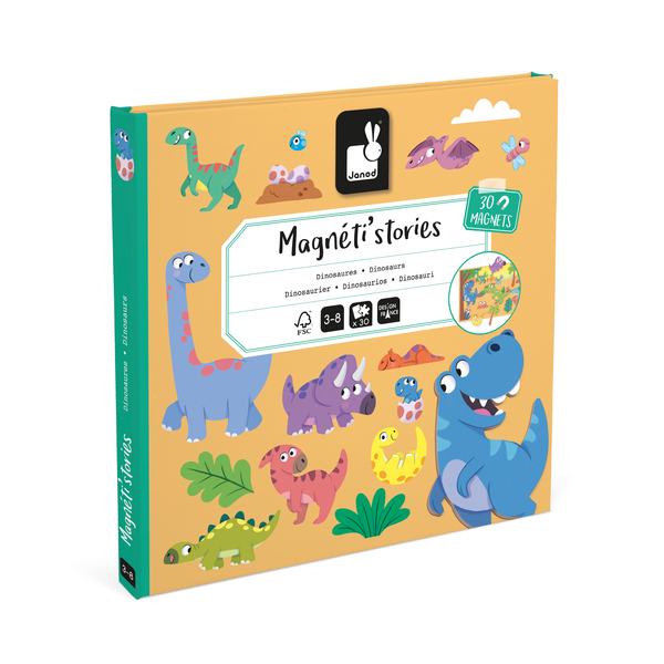 Livre magnétique Dinosaure - Magneti Stories