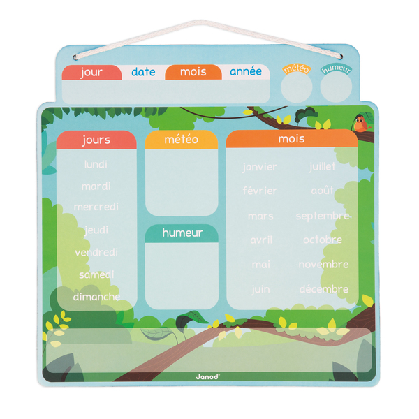 Calendrier magnétique 71 magnets avec météo et émotions