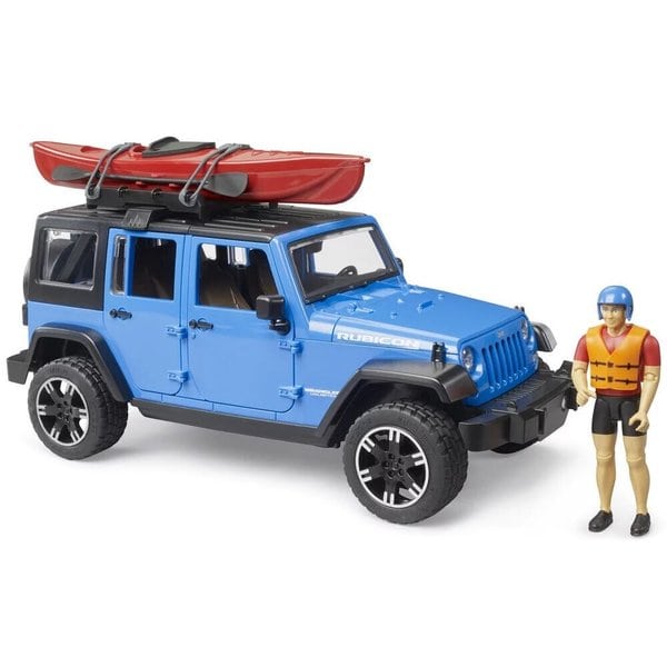 Jeep Wrangler Rubicon avec kayak et figurine