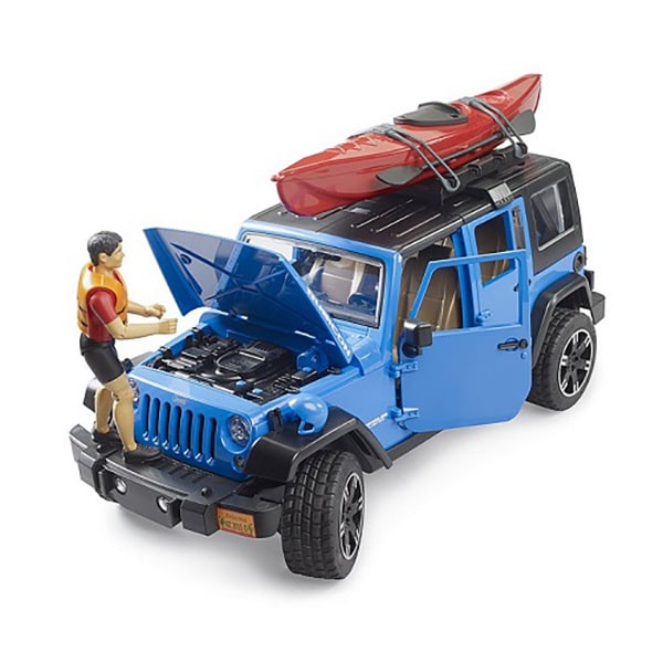 Jeep Wrangler Rubicon avec kayak et figurine