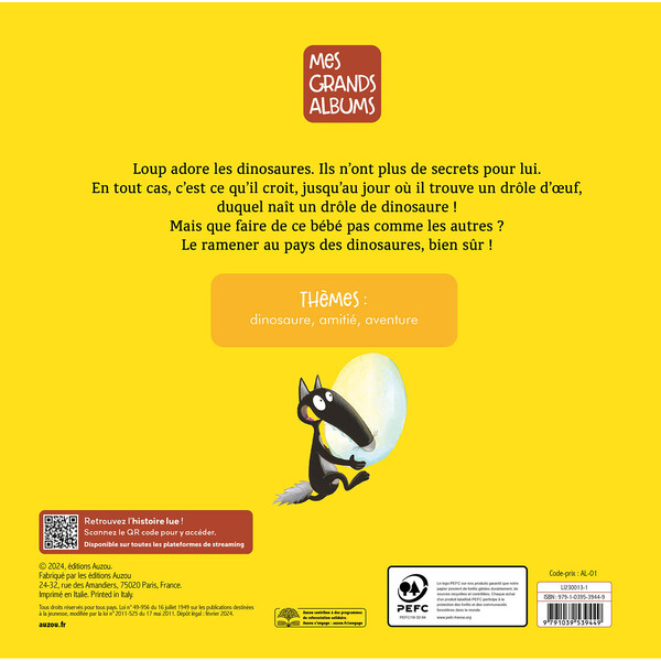 Le loup qui adorait les dinosaures