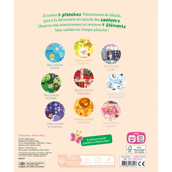 Cherche et trouve des tout-petits - Les couleurs