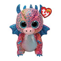 Peluche Beanie Boo's - Flint le dragon 15 cm