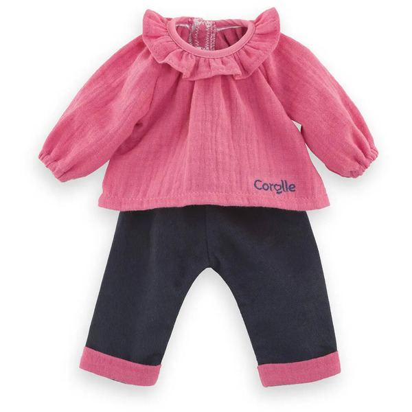 Corolle - blouse rose et pantalon