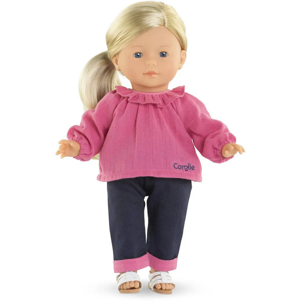 Corolle - blouse rose et pantalon