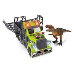 Camion transporteur sons et lumières avec figurine T-Rex